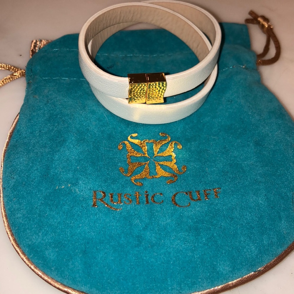 Rustic Cuff Haley Double Metallic Leather